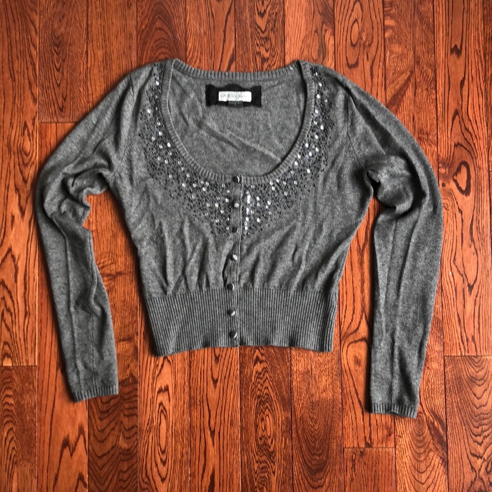 NWOT Embellished Guess Cardigan